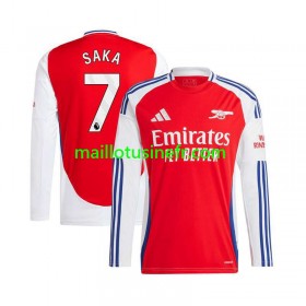 Maillot de Foot Arsenal Bukayo Saka 7 Domicile 2024-25 Manches Longues